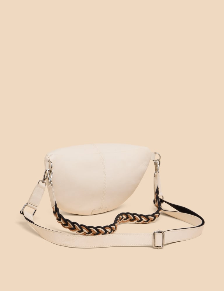 Leather Braided Handle Shoulder Bag