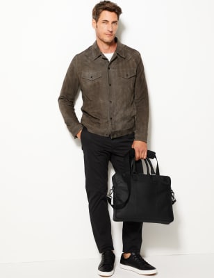 marks and spencer leather briefcase