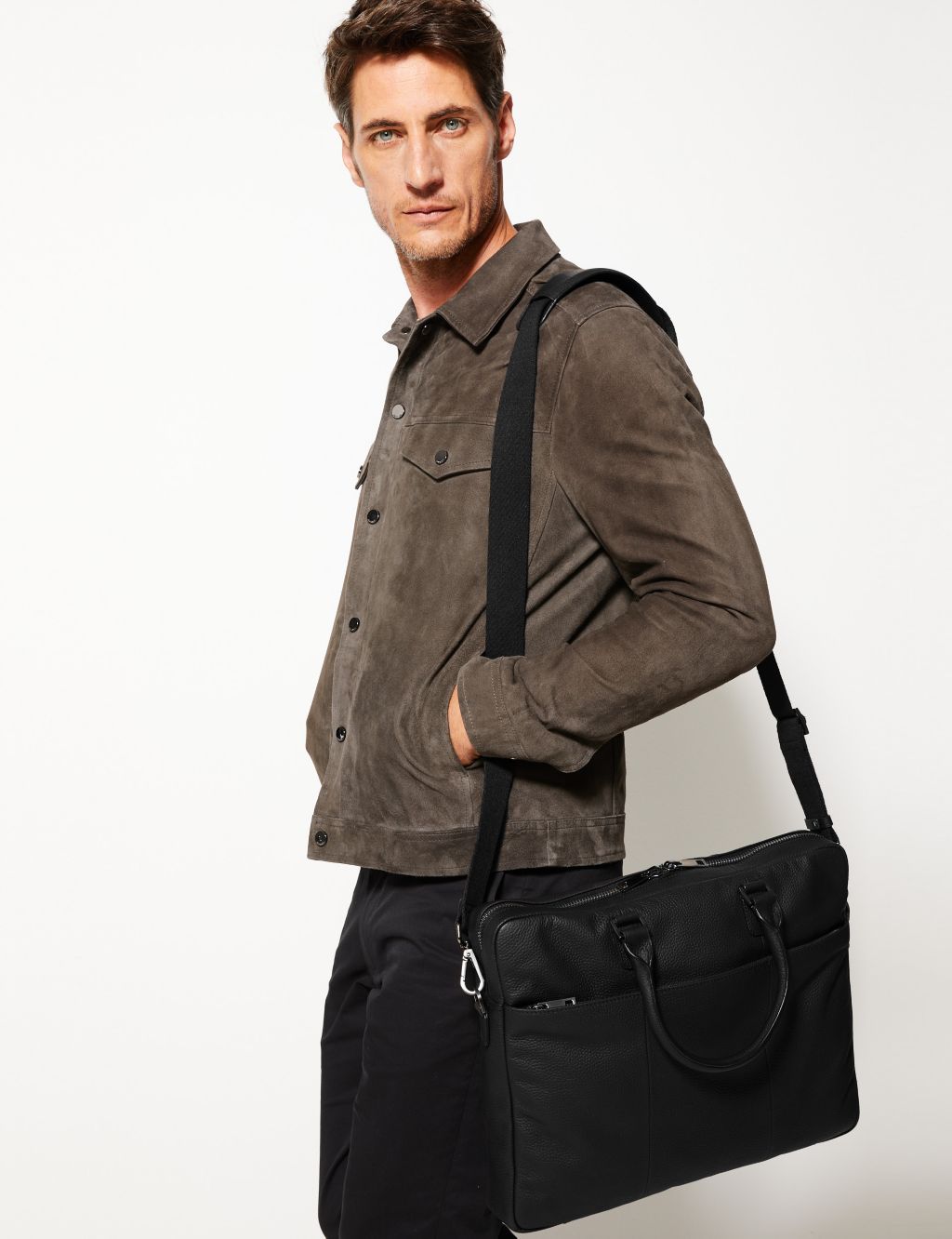 Leather Briefcase | M&S Collection | M&S