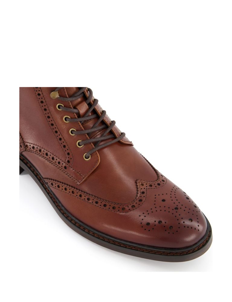 Leather Brogue Ankle Boots 4 of 6