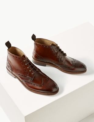 M&s on sale brogue boots