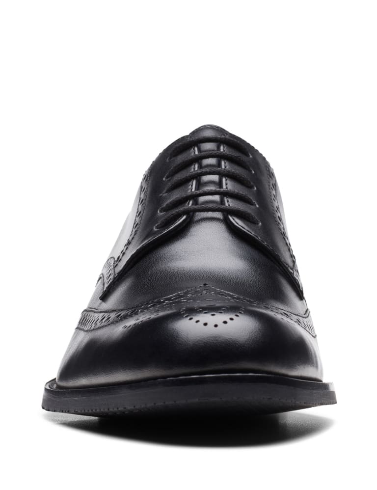 Clarks hot sale black brogues