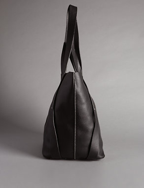 Leather Bucket Shoulder Bag Image 2 of 4