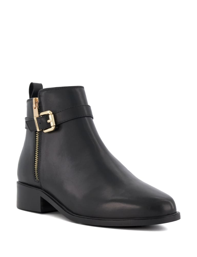 Leather Buckle Ankle Boots 2 of 4