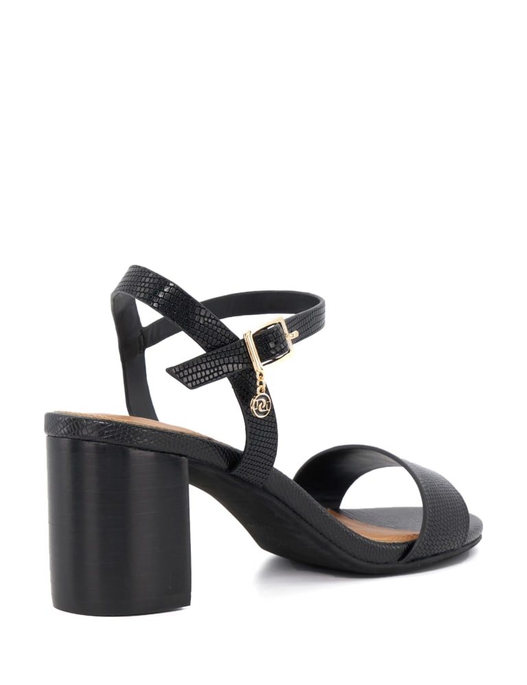 Leather Buckle Ankle Strap Sandals 3 of 5