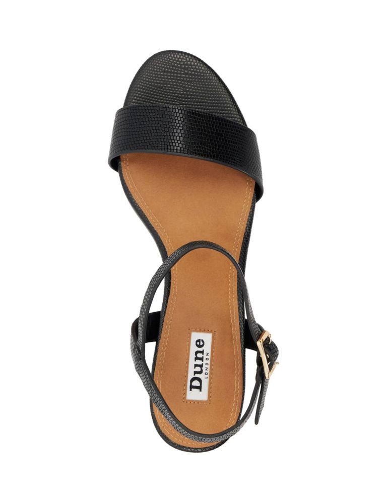 Leather Buckle Ankle Strap Sandals 4 of 5