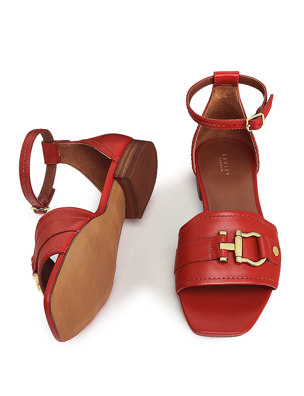 Leather Buckle Ankle Strap Sandals 5 of 5