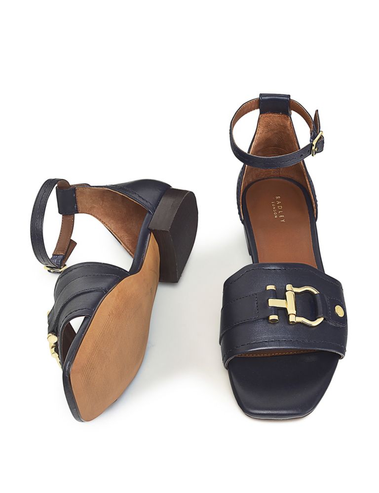 Leather Buckle Ankle Strap Sandals 5 of 5