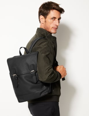 Marks and spencer mens leather online holdall