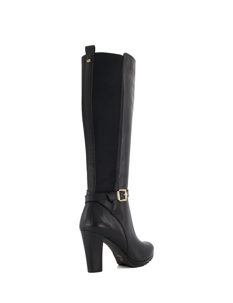 Office ashleigh black leather calf croc boots shop