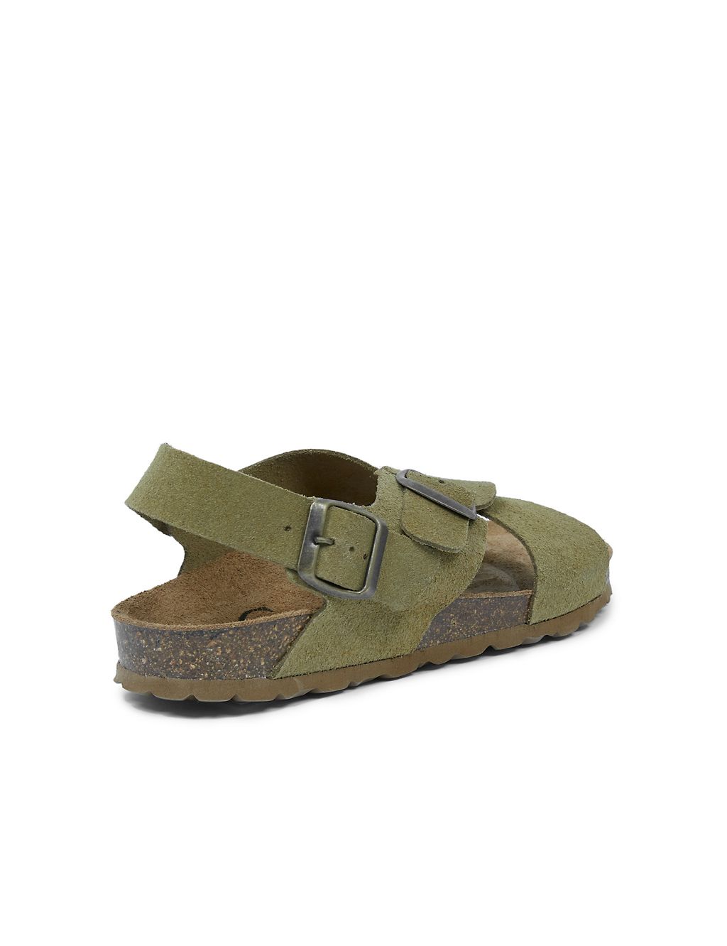 Leather Buckle Crossover Flat Sandals 5 of 7