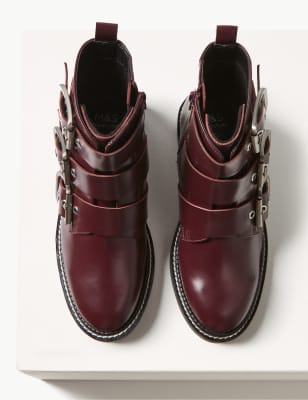 Marks and outlet spencer buckle boots