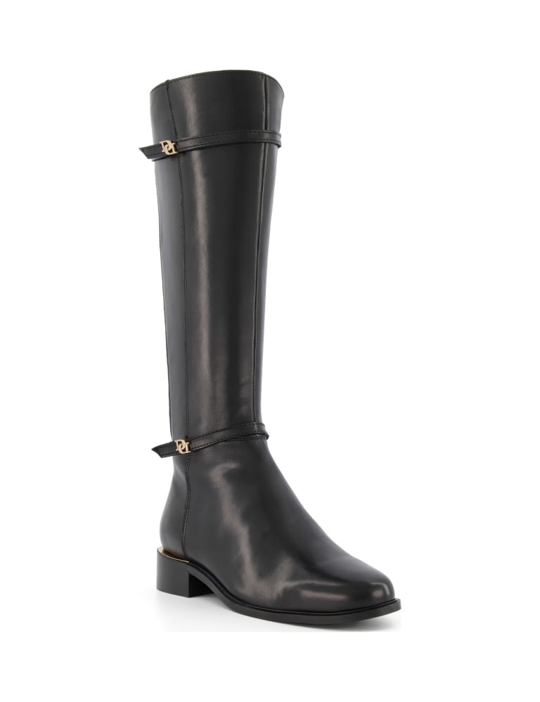 Dune knee clearance high flat boots