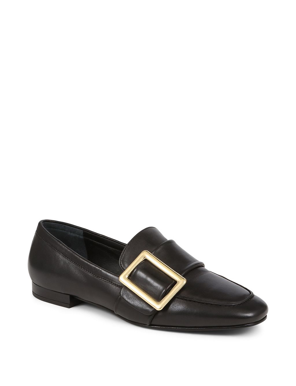 Leather Buckle Flat Loafers 6 of 7