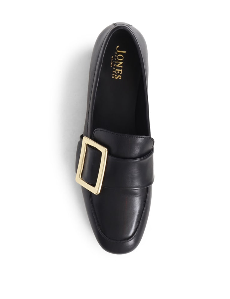 Leather Buckle Flat Loafers 5 of 7