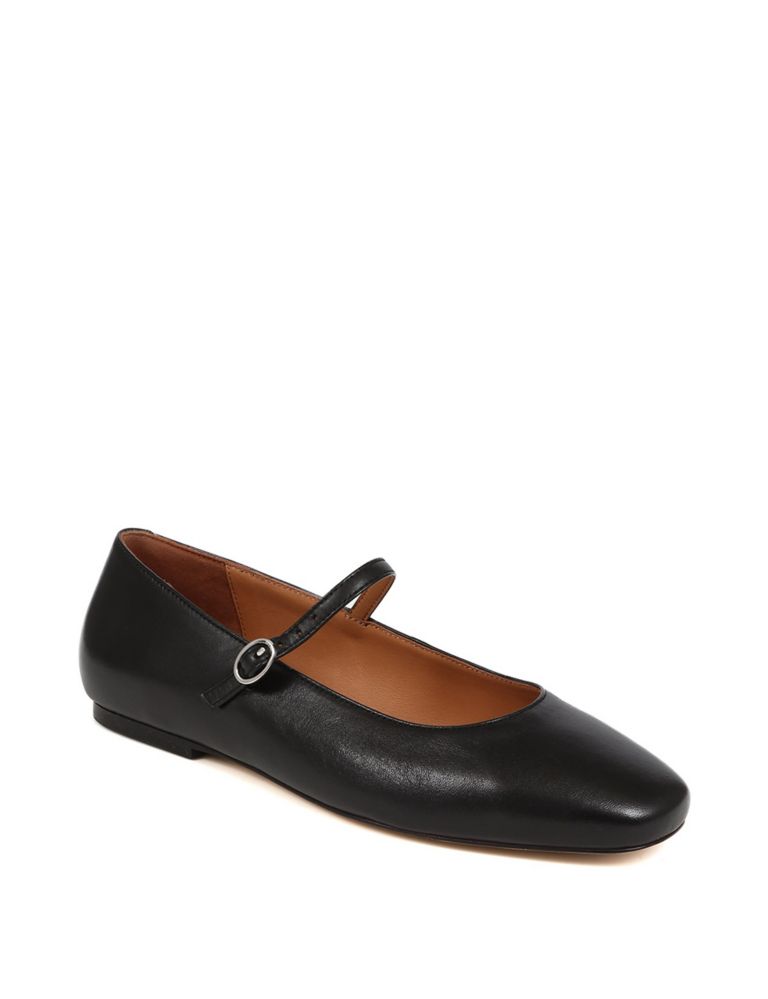 Leather Buckle Flat Pumps 5 of 8