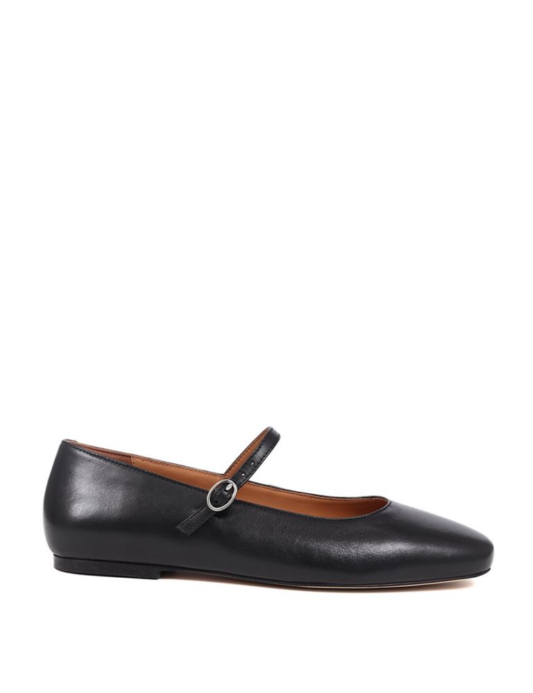 Leather Buckle Flat Pumps 3 of 8