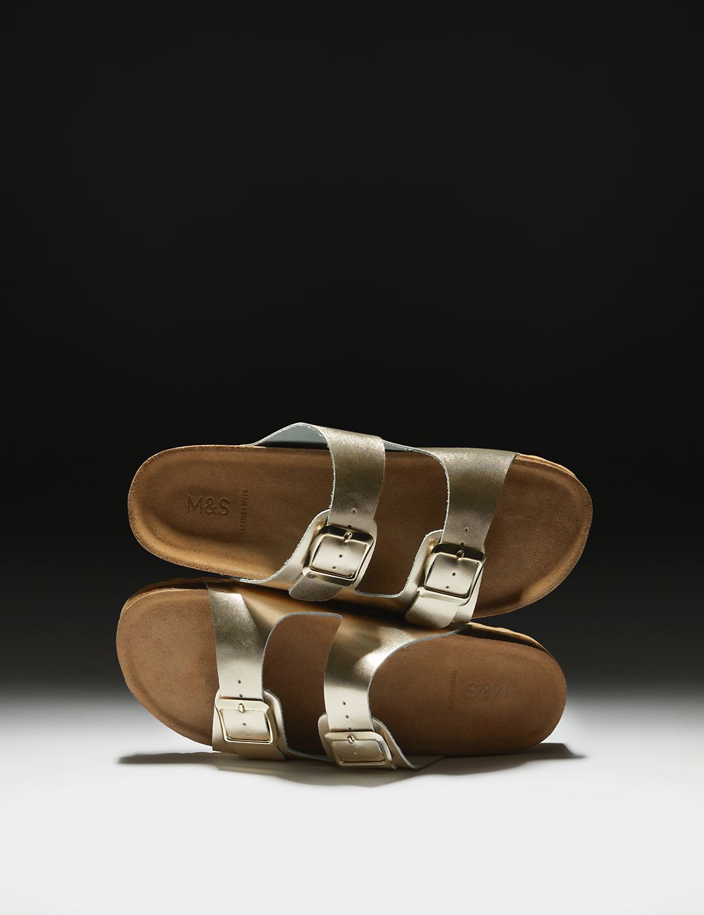 Leather Buckle Footbed Mules 3 of 4