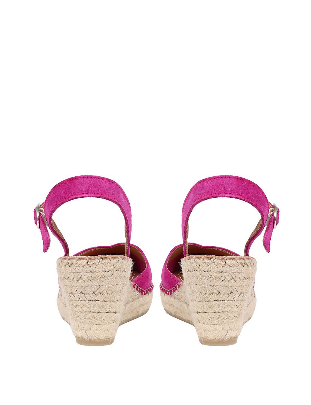 Leather Buckle Wedge Espadrilles 5 of 6