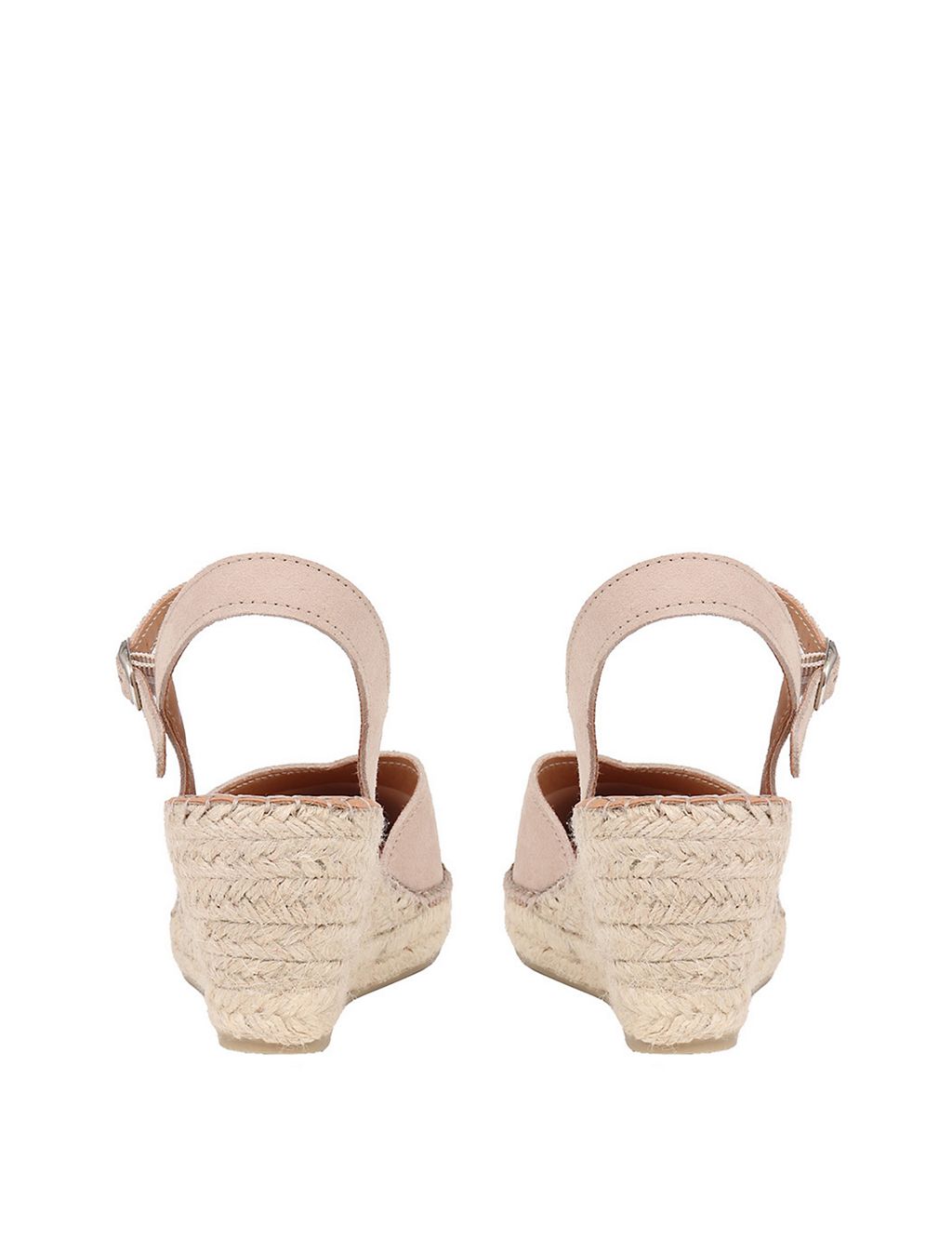 Leather Buckle Wedge Espadrilles 5 of 6