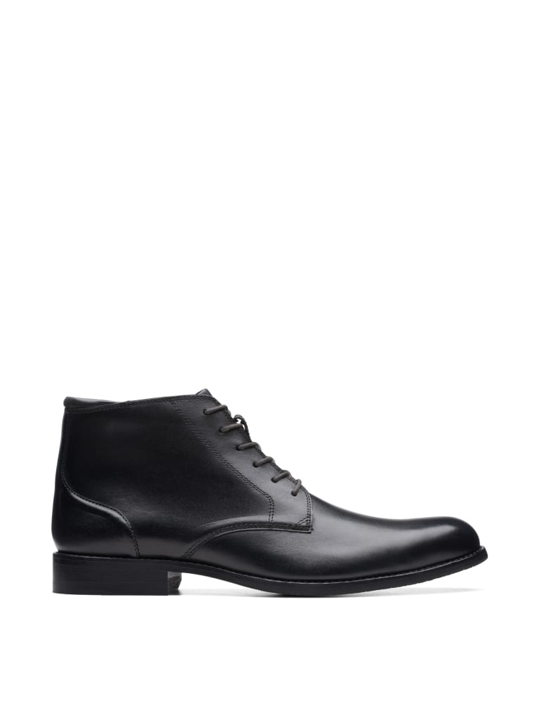 Mens black leather casual boots sales