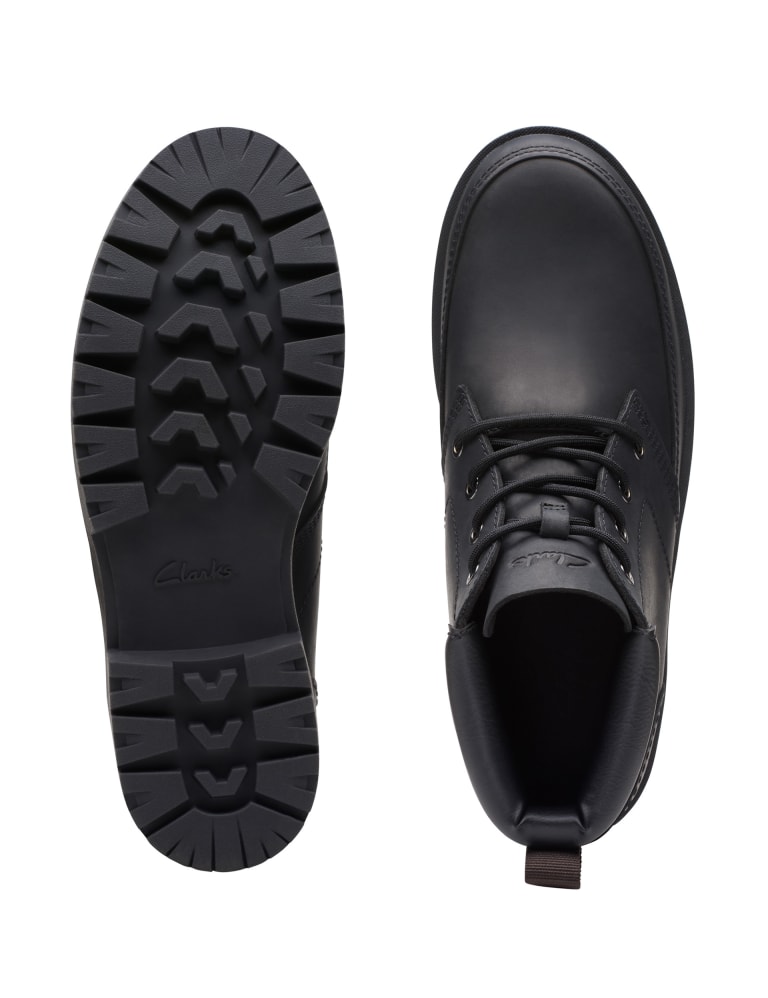 Clarks gray boots sale