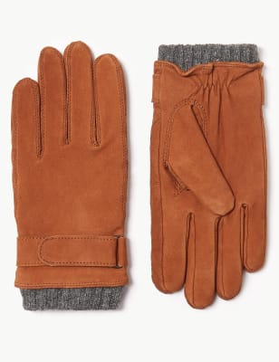 Leather Casual Gloves with Thermowarmth™ M&S Collection M&S