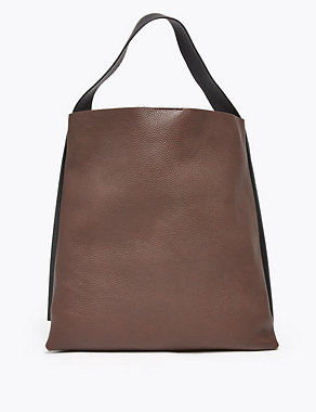Leather Casual Hobo Bag Image 2 of 6