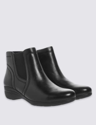 Leather Chelsea Ankle Boots with Footglove M S Collection M S