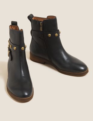 chelsea buckle ankle boots