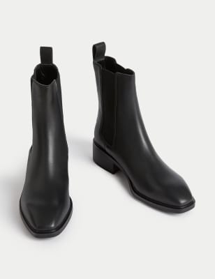 Black ball trim deals chelsea ankle boots