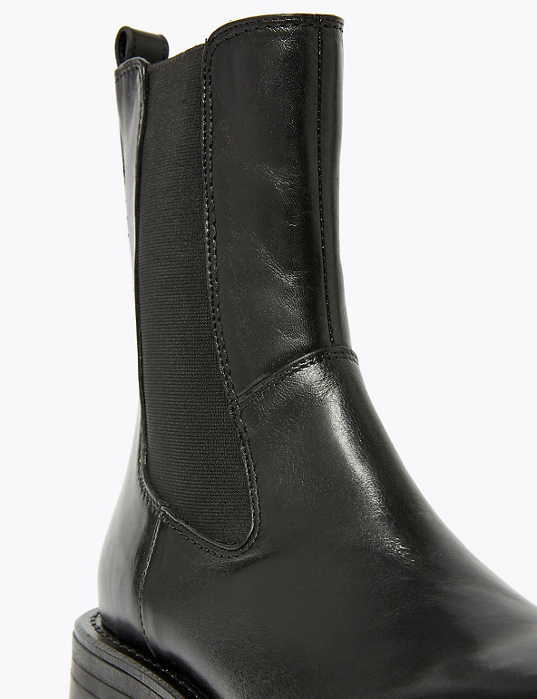 The Chunky Leather Chelsea Boots Marks & Spencer Women Shoes Boots Chelsea Boots 