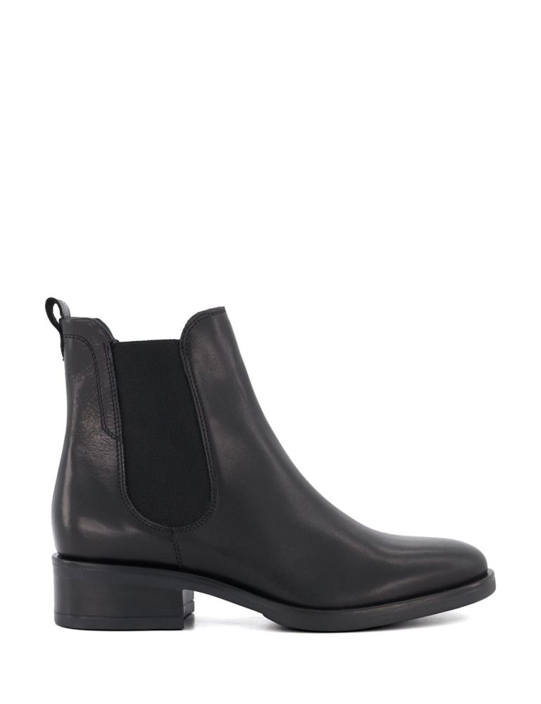 Leather Chelsea Flat Ankle Boots 1 of 4