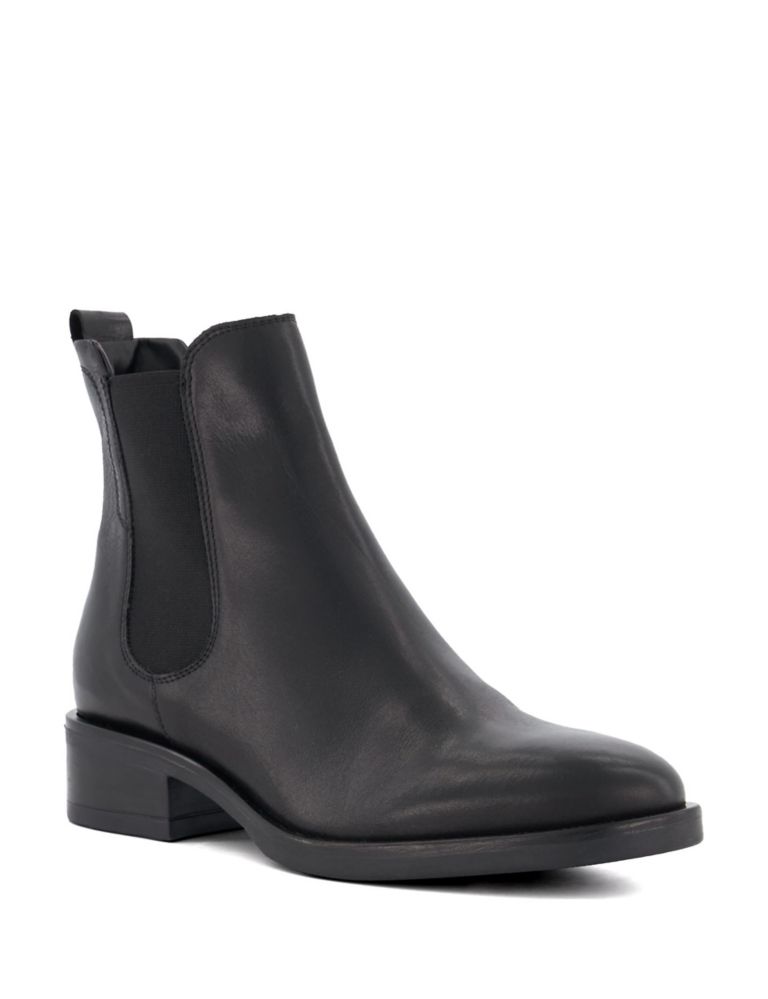 Leather Chelsea Flat Ankle Boots 2 of 4