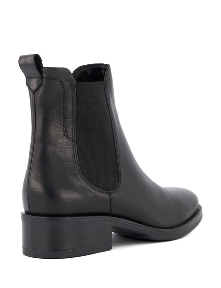 Leather Chelsea Flat Ankle Boots 3 of 4