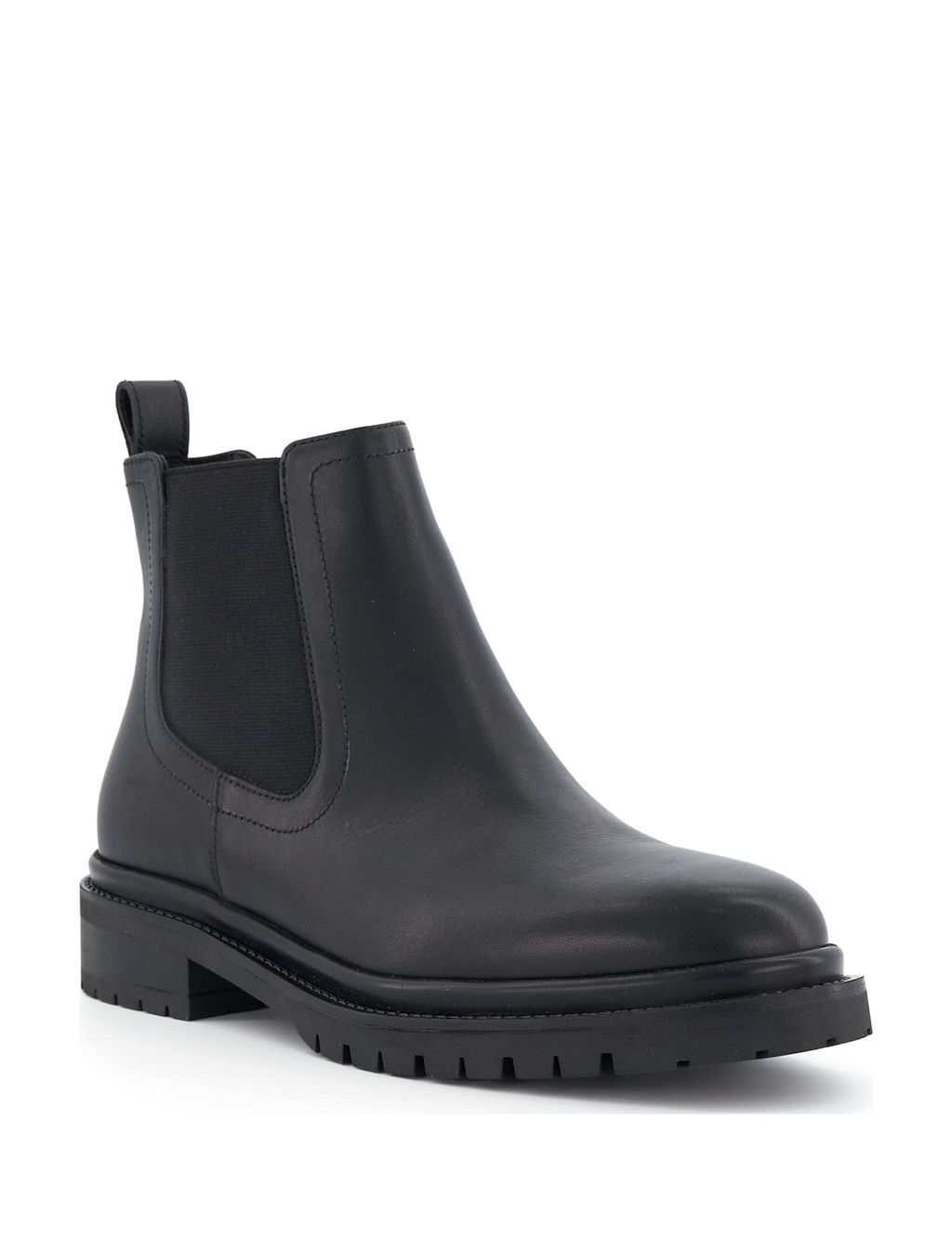 Leather Chelsea Flat Ankle Boots 1 of 4