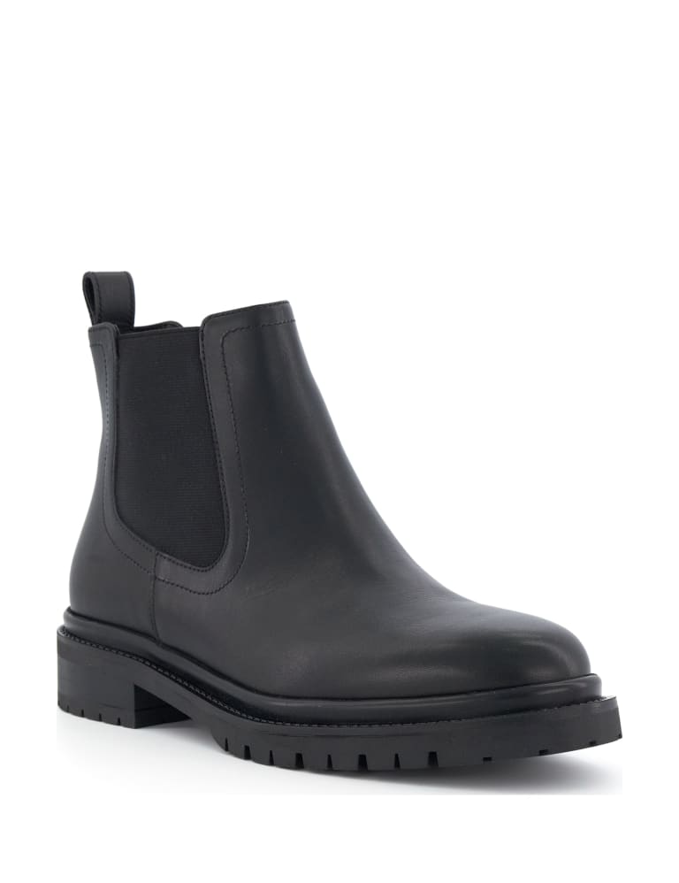 Leather Chelsea Flat Ankle Boots Dune London M S
