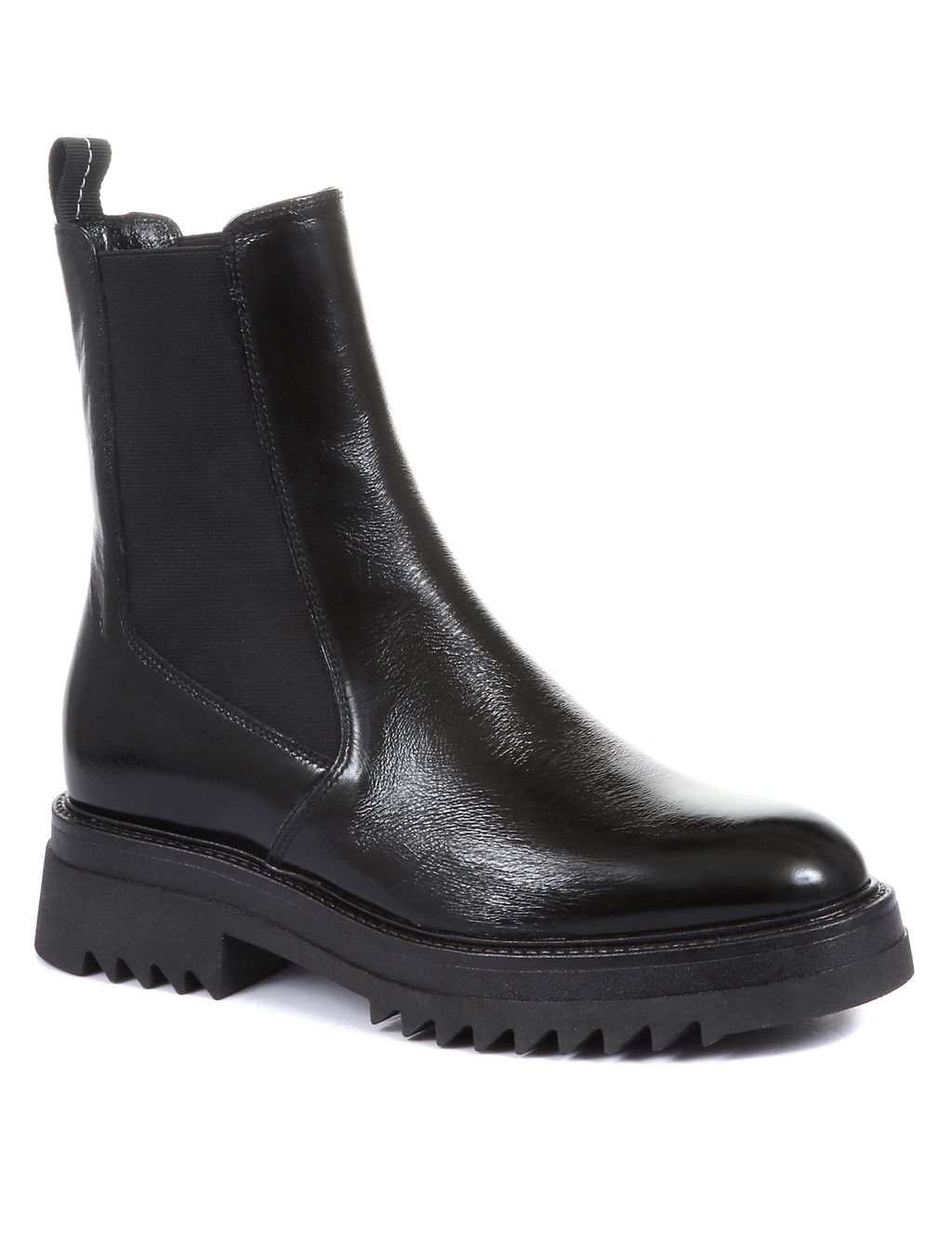 Leather Chelsea Flat Ankle Boots 1 of 6