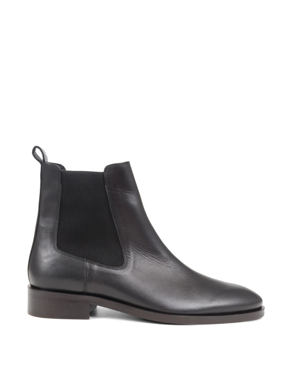 Leather Chelsea Flat Ankle Boots 1 of 7