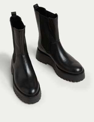 Flatform cheap chelsea boots