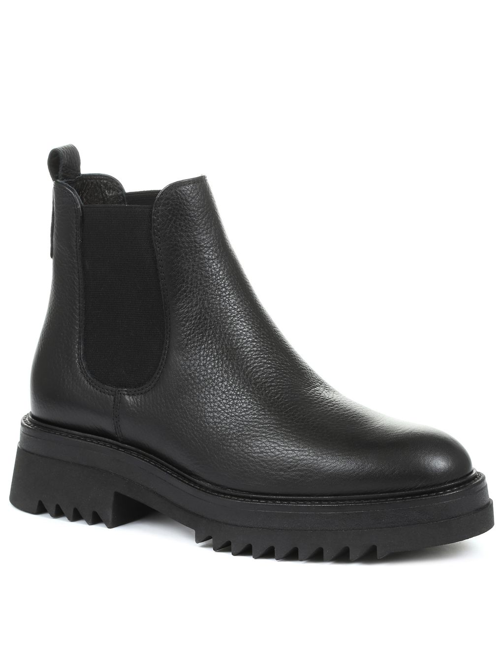 Leather Chelsea Flatform Ankle Boots 1 of 6