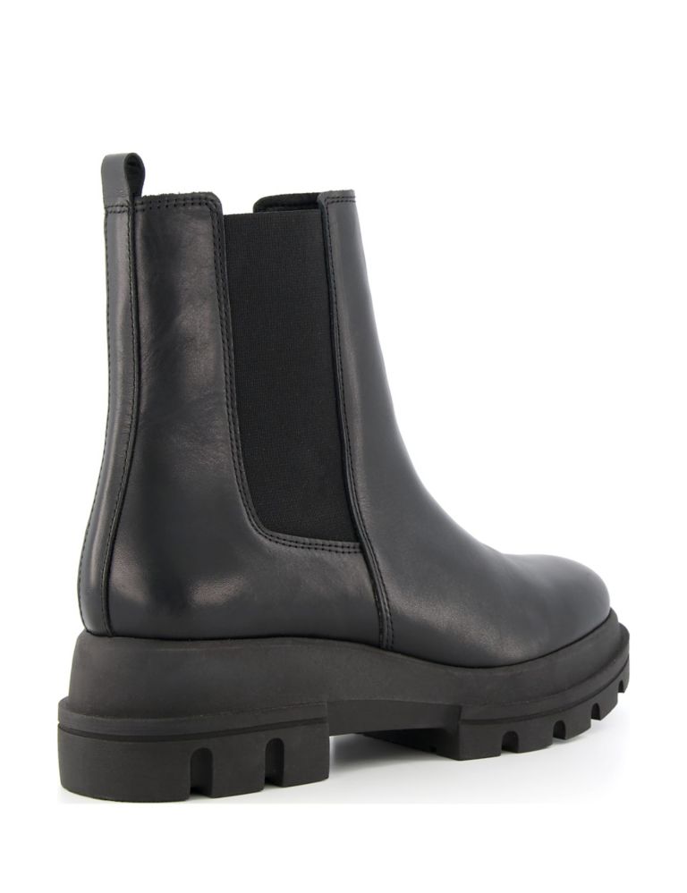 Leather Chelsea Platform Ankle Boots 3 of 4