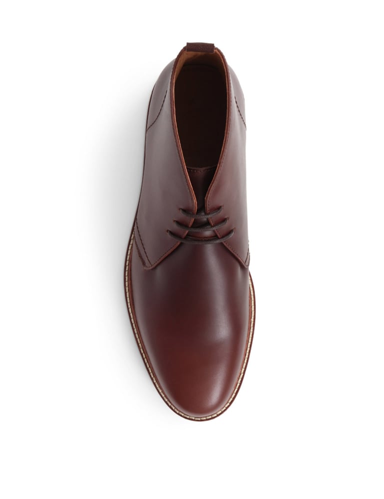 Dark brown discount leather chukka boots