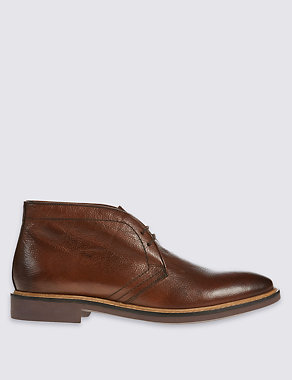 Leather Chukka Lace-up Shoes Image 2 of 6