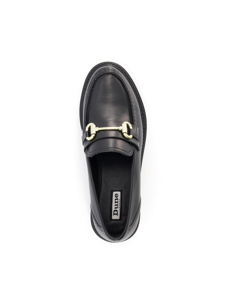 Leather Chunky Bar Flat Loafers Dune London M S
