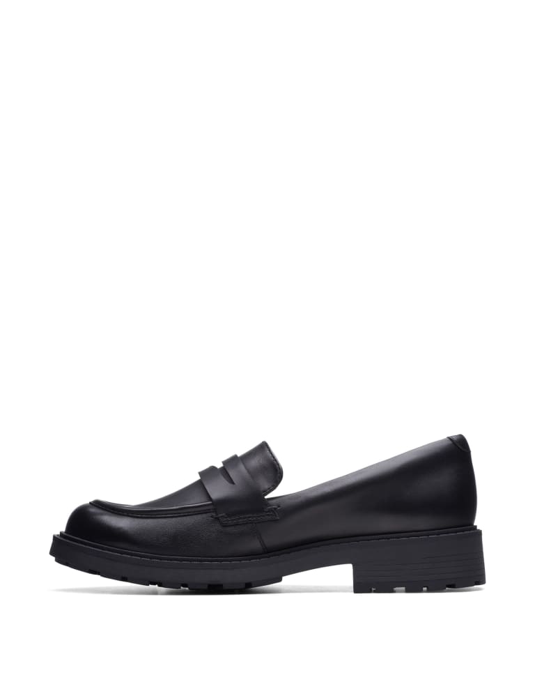 Clarks top heeled loafers