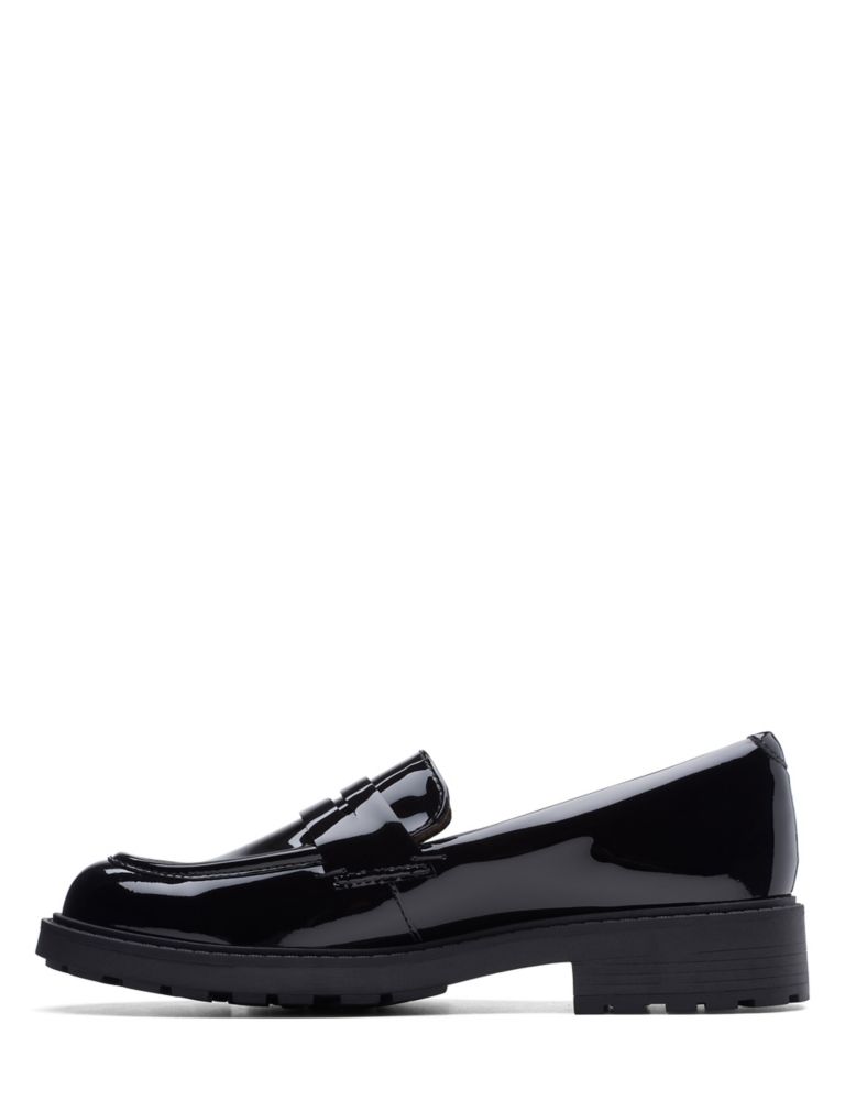 Leather Chunky Block Heel Loafers 6 of 7