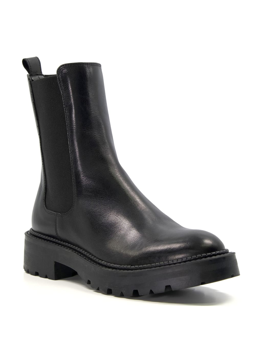 Chunky chelsea cheap boots leather