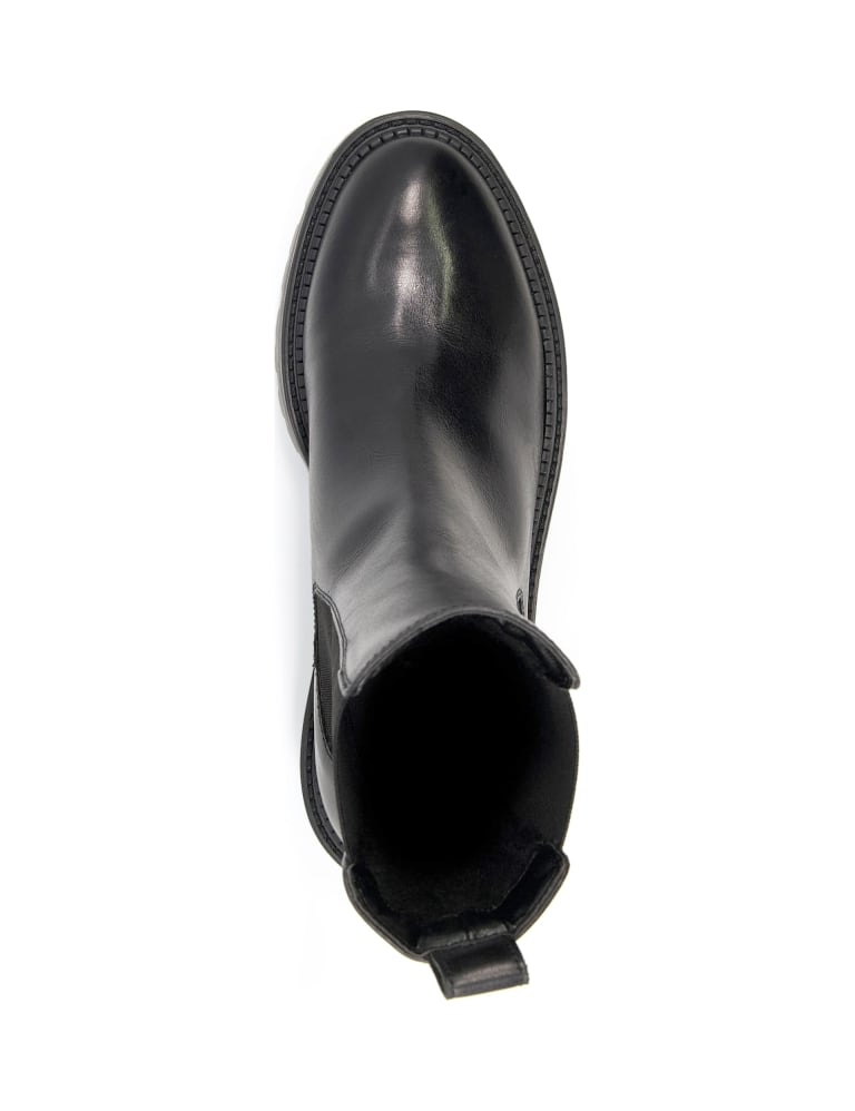 Leather Chunky Chelsea Ankle Boot