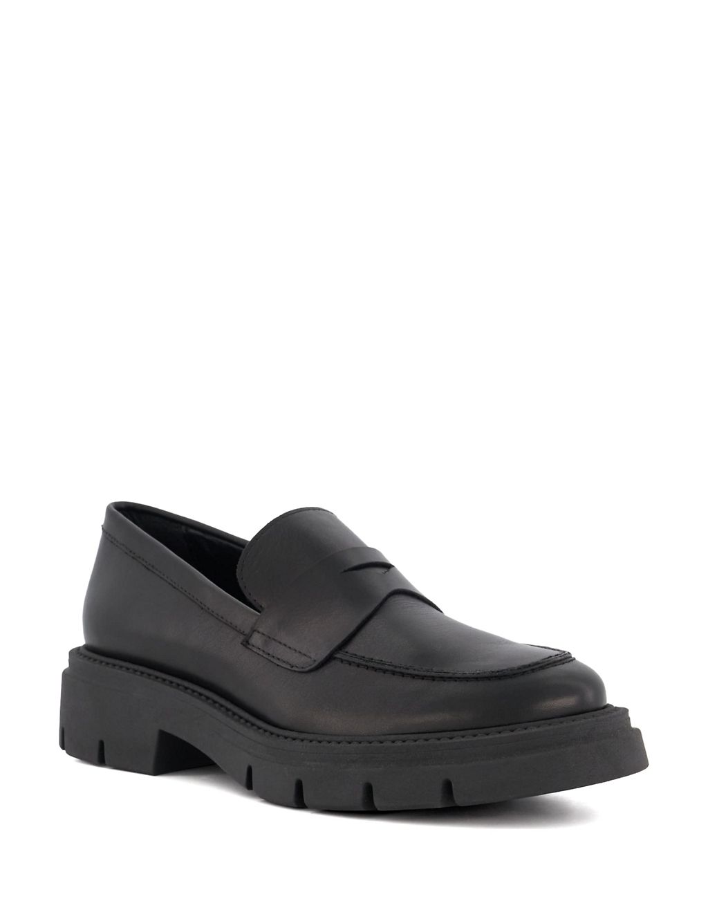 Leather Chunky Flat Loafers | Dune London | M&S